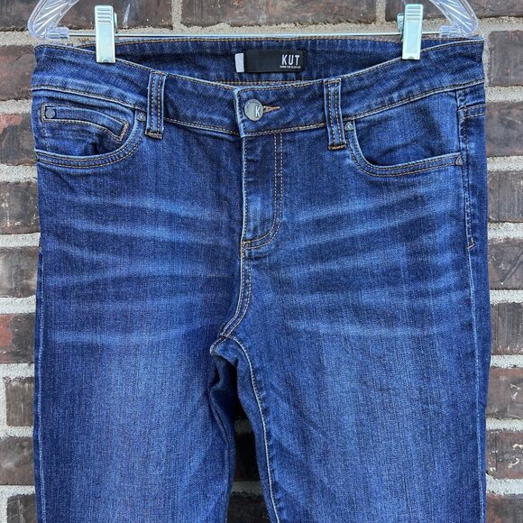 Kut from the Kloth Size 10 Natalie High Rise Bootcut Blue Jeans Medium Wash - Picture 4 of 7
